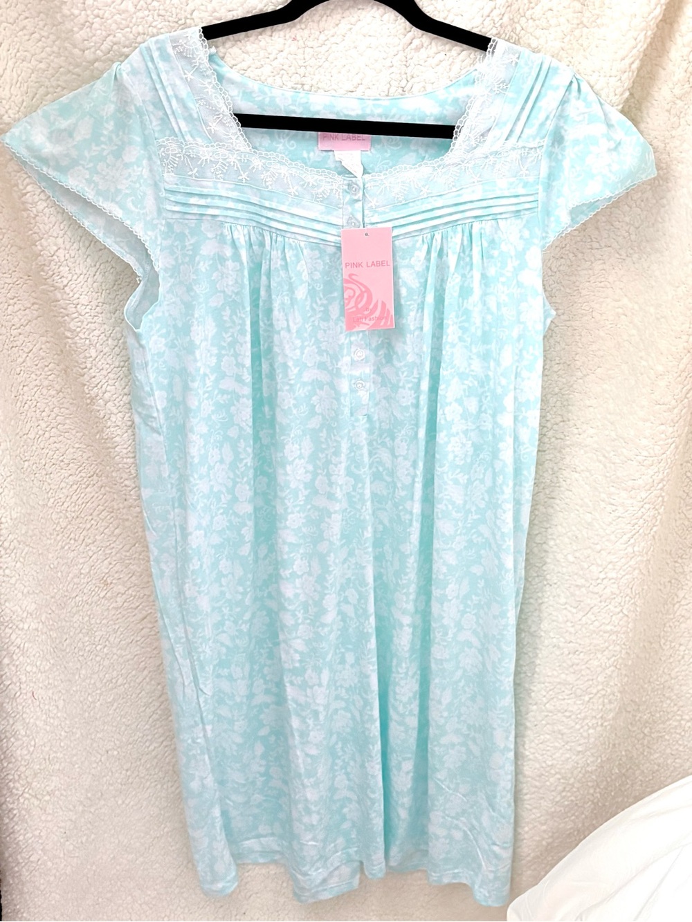 Women's Mint Floral Nightgown